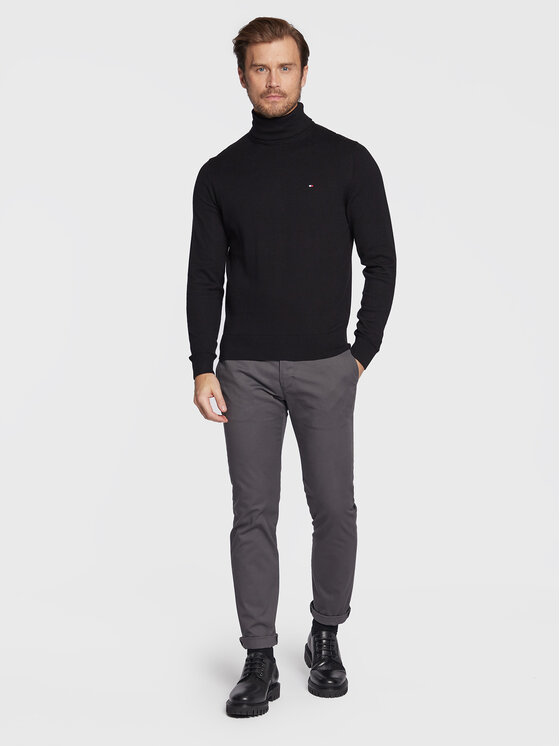 Tommy Hilfiger Tommy Hilfiger Ζιβάγκο Pima MW0MW28048 Μαύρο Regular Fit