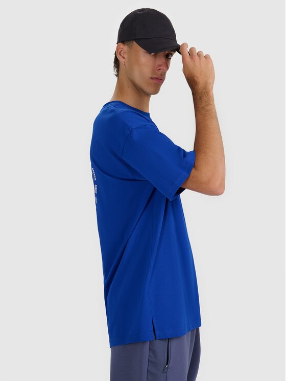 4F 4F T-shirt 4FWAW25TTSHM2403-36S Blu Oversize