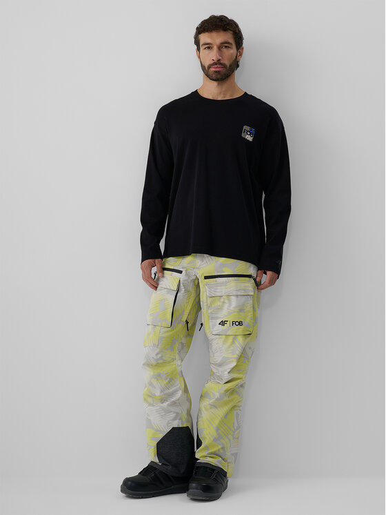 4F 4F Longsleeve FOB Czarny Loose Fit