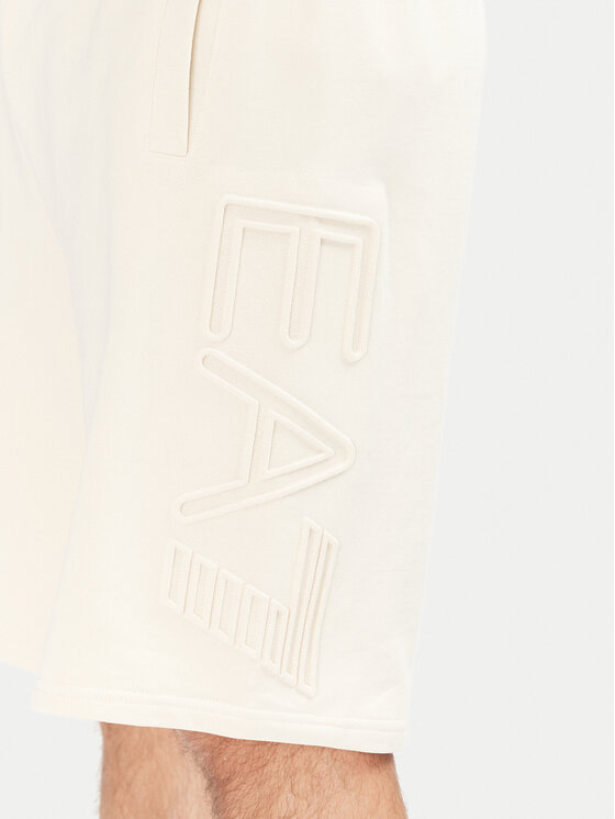 EA7 Emporio Armani EA7 Emporio Armani Pantaloni scurți sport 7M000153 AF10432 U1079 Écru Regular Fit