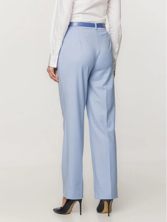 Willsoor Willsoor Spodnie damskie 67953 Niebieski Regular Fit