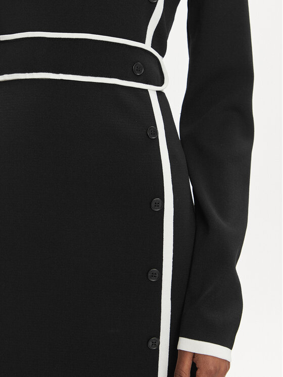 Silvian Heach Silvian Heach Kasdieninė suknelė PGA22128VE Juoda Slim Fit