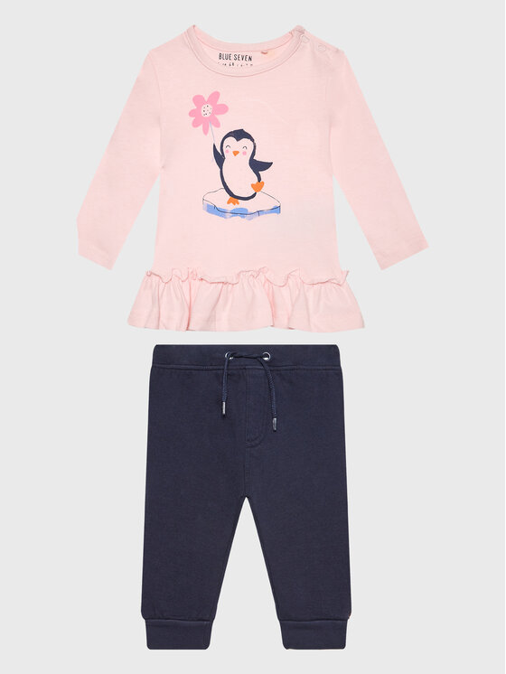 Blue Seven Blue Seven Набір кофта і легінси 966006 Рожевий Regular Fit