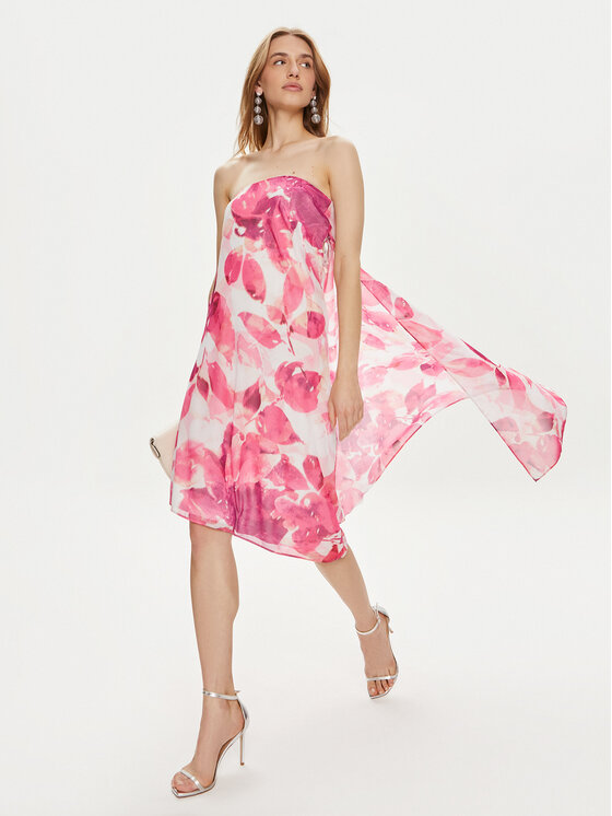 Joseph Ribkoff Joseph Ribkoff Kokteilinė suknelė 242716 Rožinė Slim Fit