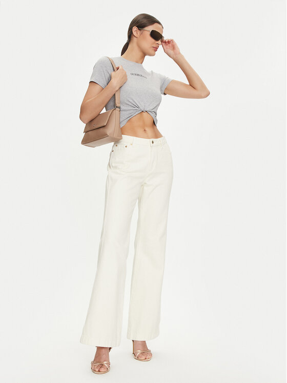 Guess Jeans Guess Jeans Тишърт W4YI01 J1314 Сив Slim Fit