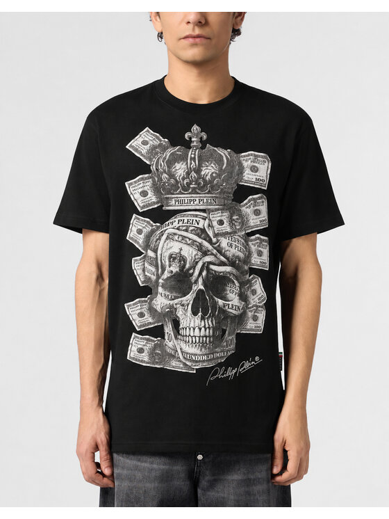 PHILIPP PLEIN PHILIPP PLEIN T-Shirt 31297 Černá Regular Fit