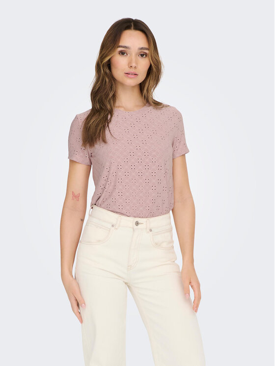 JDY JDY T-Shirt 15158450 Μωβ Regular Fit