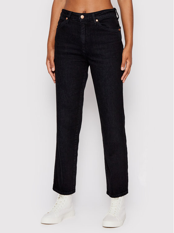 Wrangler Jeans hlače Prudence 112319360 Črna Straight Fit