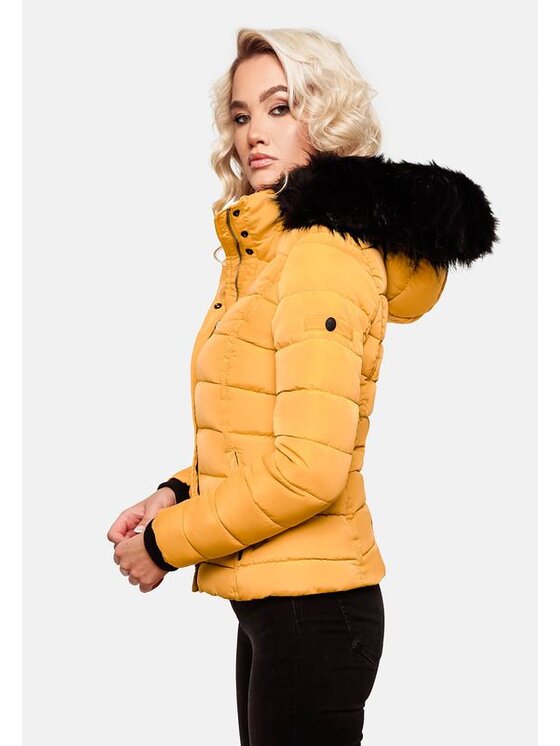 Navahoo Navahoo Kurtka zimowa Miamor Żółty Casual Fit