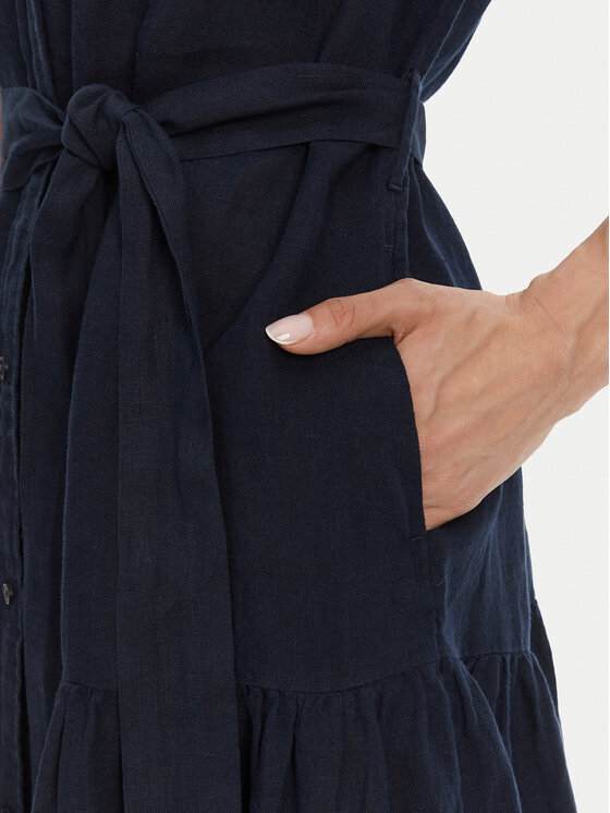 Gant Gant Košilové šaty 4503434 Tmavomodrá Regular Fit