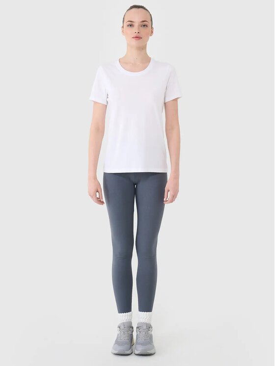 4F 4F Tričko FWMM00TTSHF2356-10S Biela Regular Fit