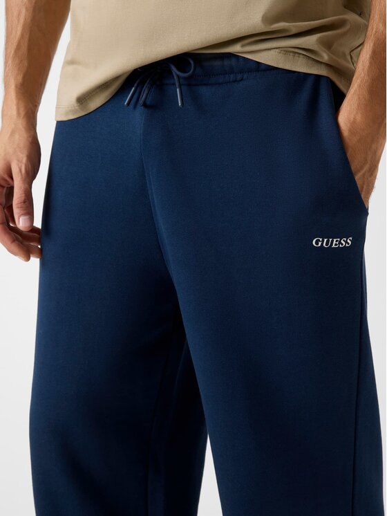 Guess Guess Spodnie materiałowe 180644 Niebieski Regular Fit