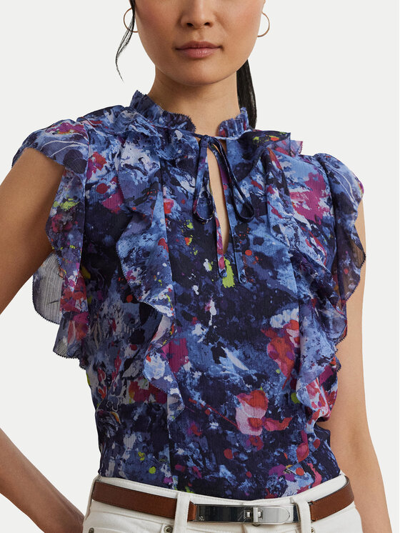 LAUREN RALPH LAUREN LAUREN RALPH LAUREN Bluză 200970718001 Bleumarin Relaxed Fit