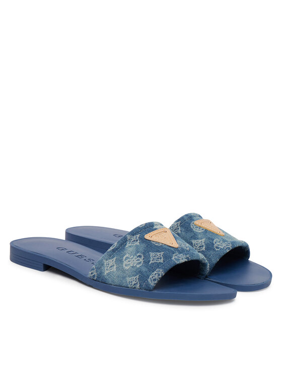 Guess Guess Šlepetės FLJELS DEN03 Mėlyna