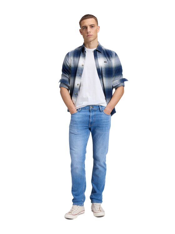 Lee Lee Jeansy 112386454 Niebieski Slim Fit