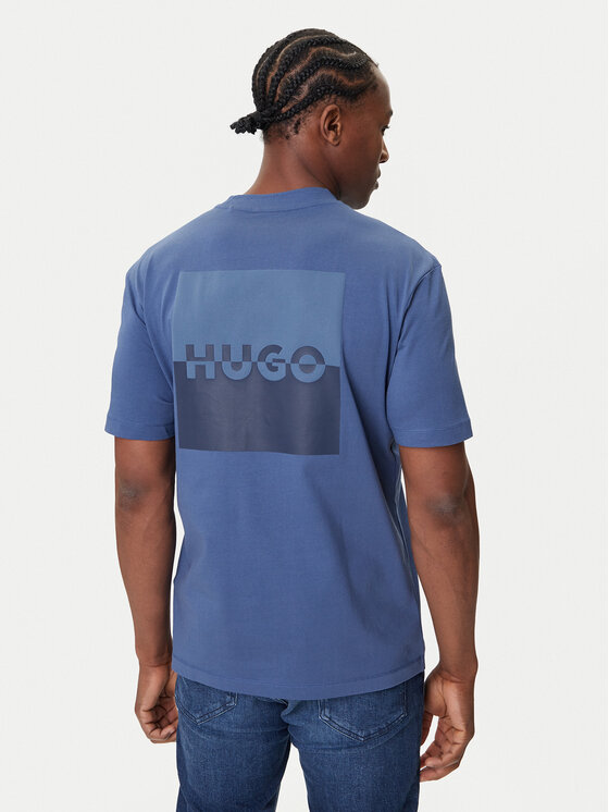 HUGO HUGO T-Shirt Dusplito 50542816 Niebieski Relaxed Fit