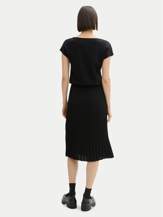 Tom Tailor Tom Tailor Vsakodnevna obleka 1043883 Črna Regular Fit