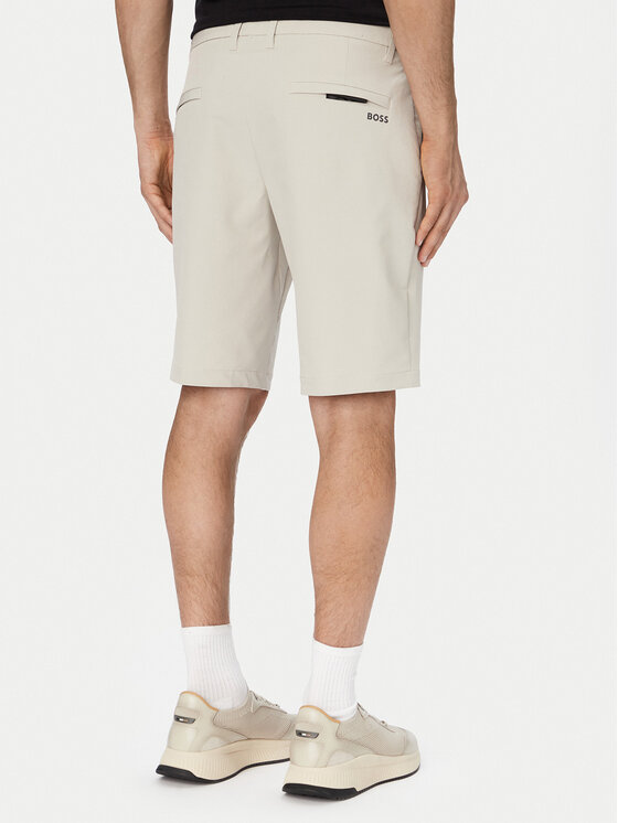 BOSS BOSS Šortky z materiálu S Commuter 10.5 Inch 50540337 Světle béžová Slim Fit