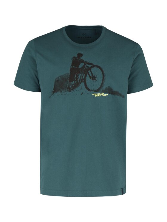Volcano Volcano T-Shirt T-DAREN Niebieski Regular Fit