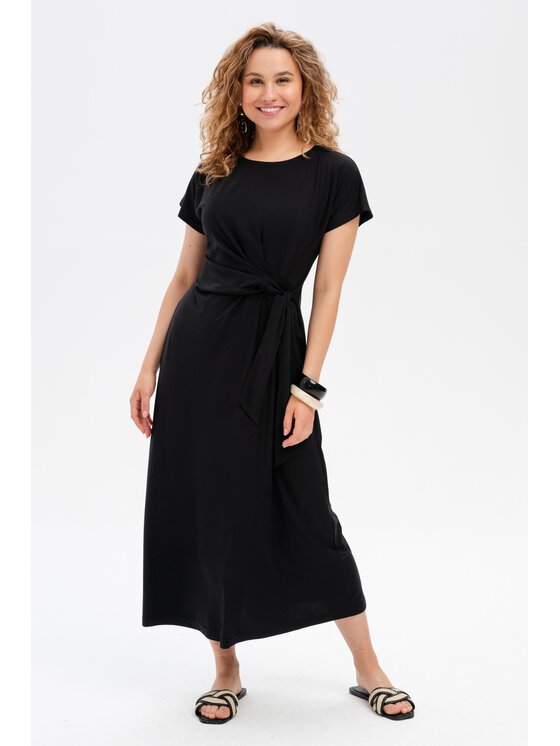 blue shadow blue shadow Sukienka codzienna Adita Czarny Regular Fit