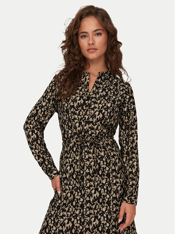 ONLY ONLY Haljina za svaki dan Cory 15200543 Smeđa Regular Fit