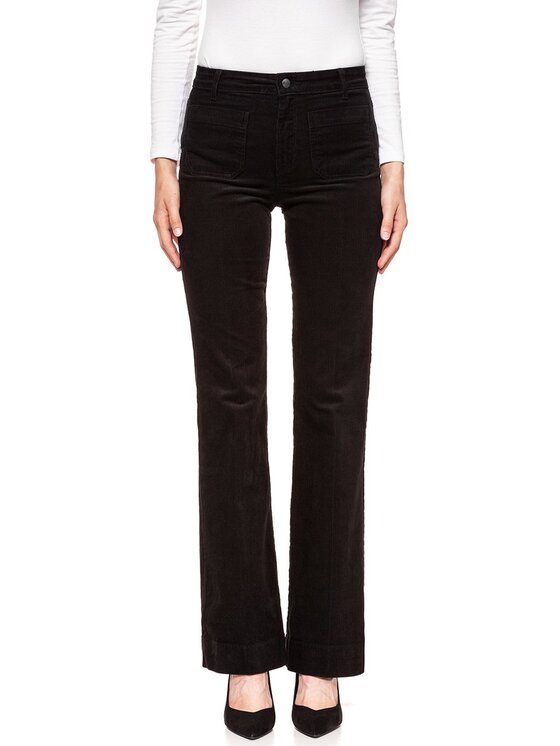 Wrangler Wrangler Pantaloni di tessuto FLARE Nero Slim Fit