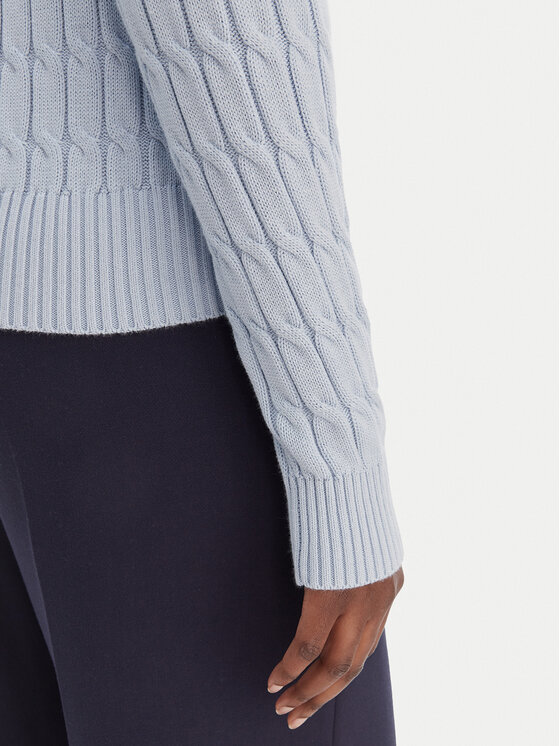 Tommy Hilfiger Tommy Hilfiger Sveter WW0WW47644 Modrá Regular Fit