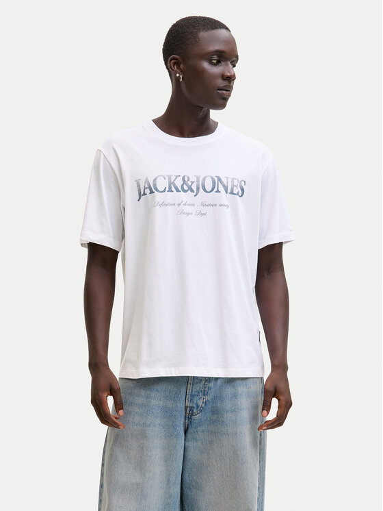 Jack & Jones Jack & Jones Marškinėliai Evin 12290173 Balta Regular Fit