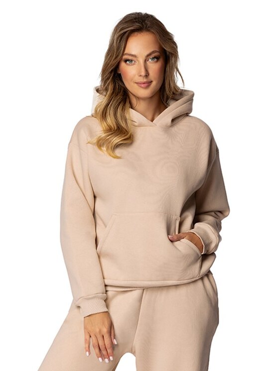DKaren Sport DKaren Sport Bluza DK-K-B9 Beżowy Regular Fit