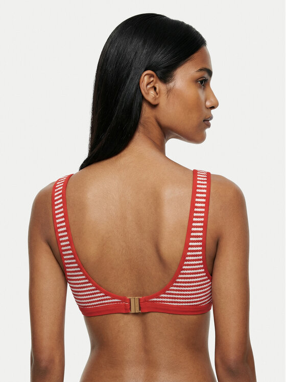 Seafolly Seafolly Bikinio viršus Clubhouse 31549-281 Oranžinė