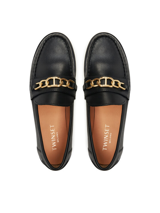 TWINSET TWINSET Loaferice 241TCP12C Crna