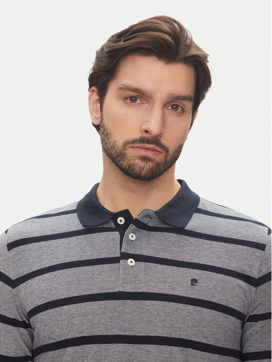 Pierre Cardin Pierre Cardin Polo C5 21414.2115 Granatowy Slim Fit