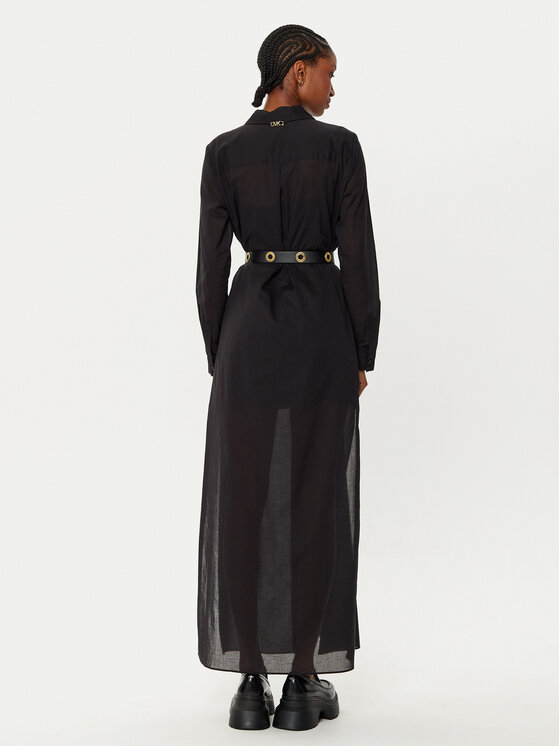 MICHAEL Michael Kors MICHAEL Michael Kors Hemdkleid MR5829W4YJ Schwarz Regular Fit