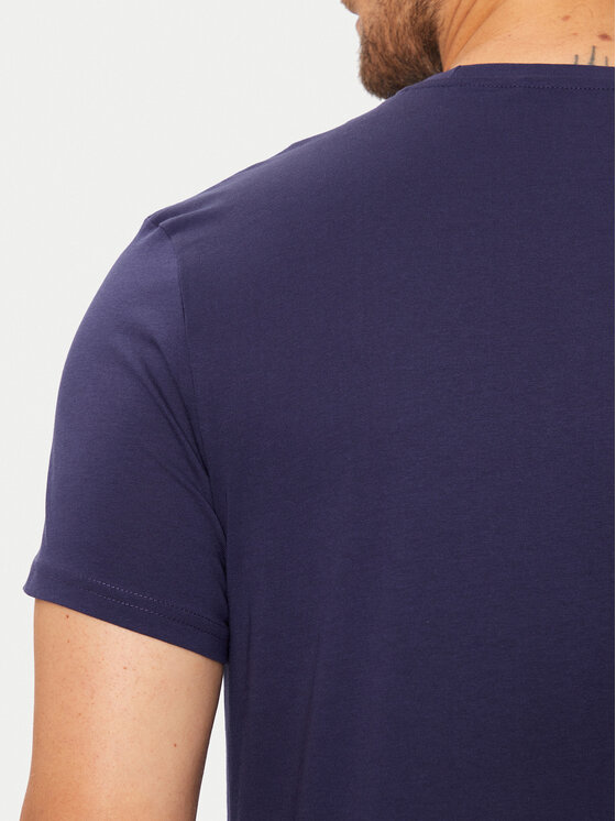 4F 4F Tričko 4FWMM00TTSHM1844 Tmavomodrá Regular Fit
