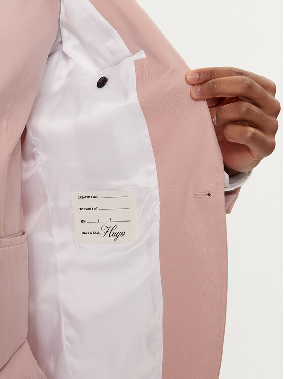 HUGO Hugo Oblek Arti/Hesten 242 50526868 Ružová Extra Slim Fit