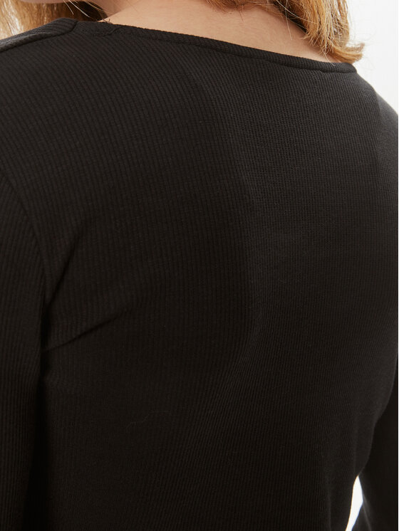 Brave Soul Brave Soul Bluza LLT-618NYLO Črna Straight Fit