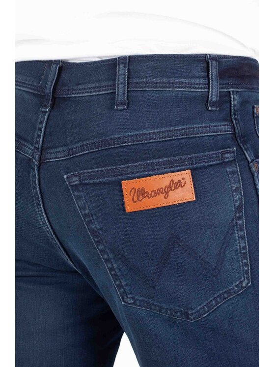 Wrangler Wrangler Jeansy Texas Slim Wild Horse Granatowy Regular Fit