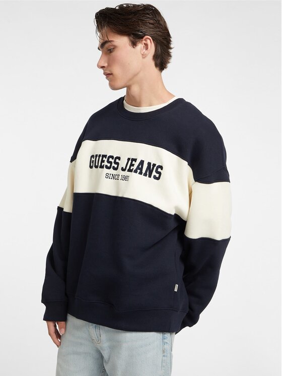 Guess Guess Bluza 168465 Błękitny Classic Fit