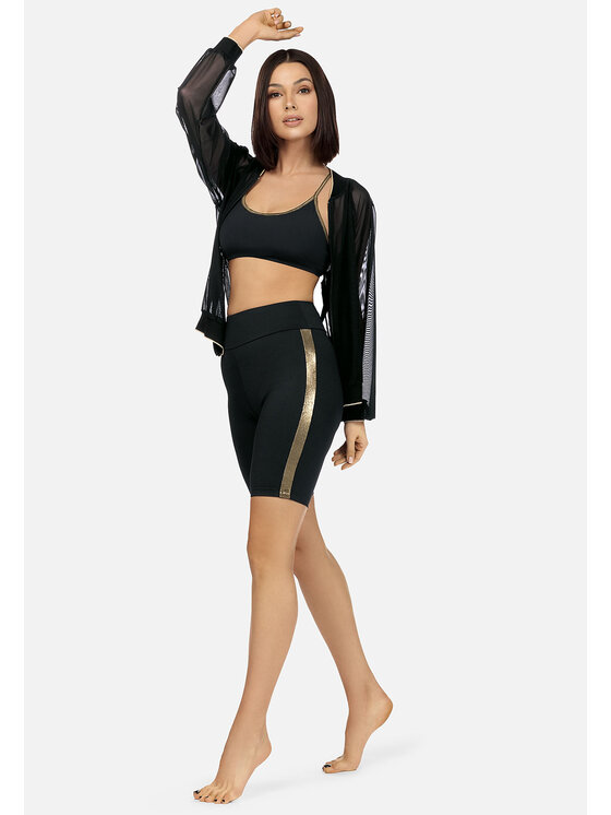 Feba Feba Szorty sportowe LG02 Czarny Regular Fit