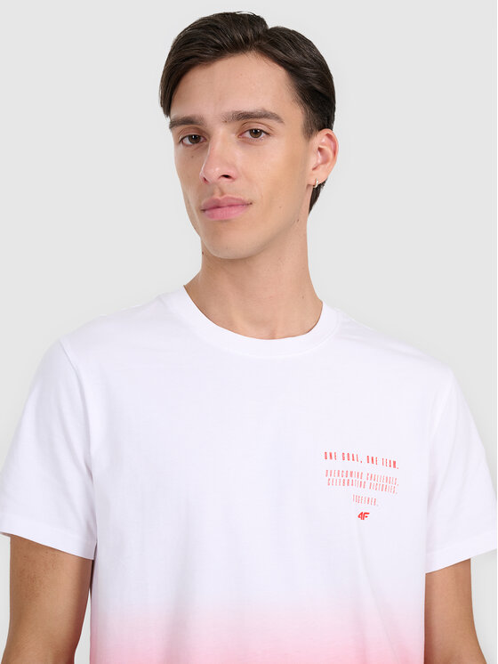 4F 4F T-Shirt SPORTS CLUB Czerwony Regular Fit