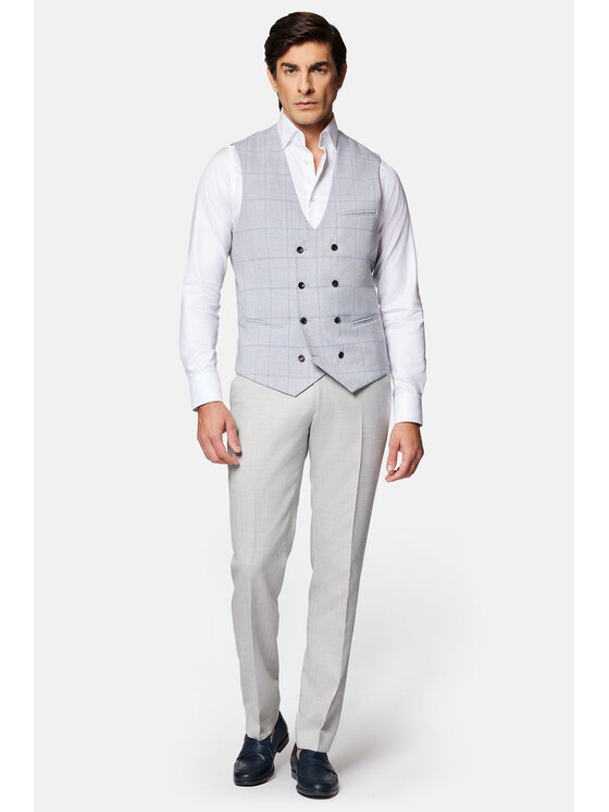 Lancerto Lancerto Kamizelka Cayton KA131124000008 Szary Slim Fit