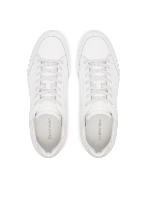 Calvin Klein Calvin Klein Sneakers Low Top Lace Up Lth Mono HM0HM01756 Alb