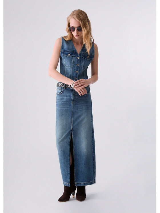 Liu Jo Liu Jo Gonna di jeans UF6158D485479109 Azzurro chiaro Regular Fit