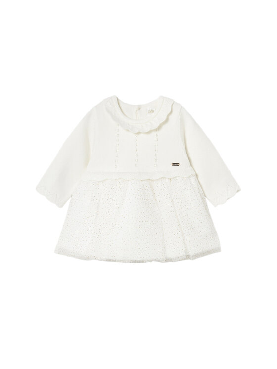 Mayoral Mayoral Elegantne kleit 2815 Beež Regular Fit