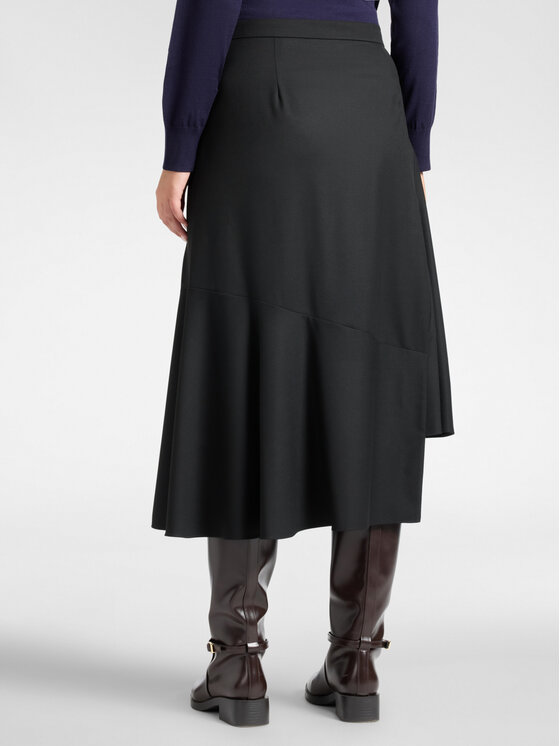 Elena Mirò Elena Mirò Gonna midi 1005P000102N033 Nero Flared Fit