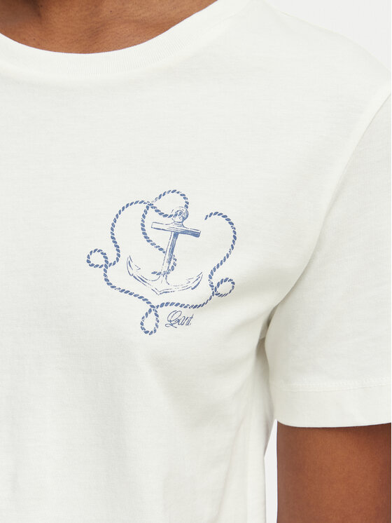 Gant Gant T-Shirt 4201440 Biały Regular Fit