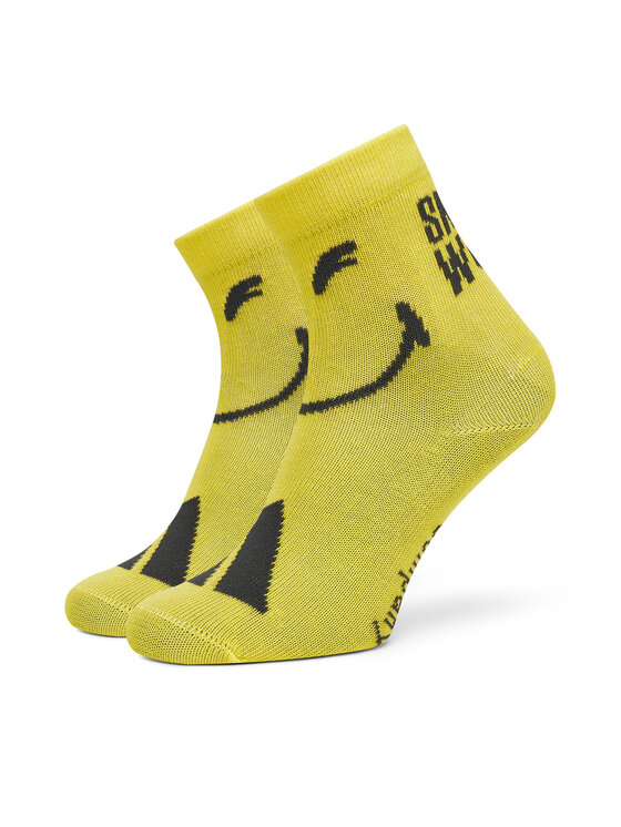 adidas adidas Sada 3 párů dětských vysokých ponožek Smiley World JG5804 Barevná