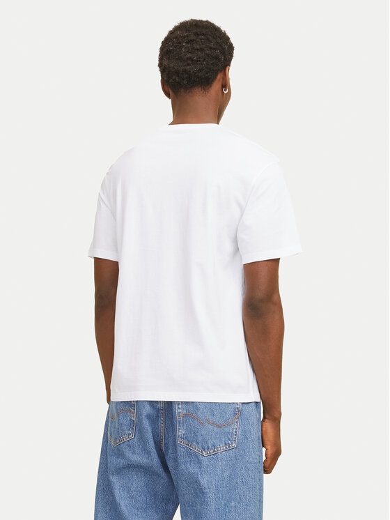 Jack & Jones Jack & Jones T-Shirt Corp Graphic 12268415 Biały Regular Fit