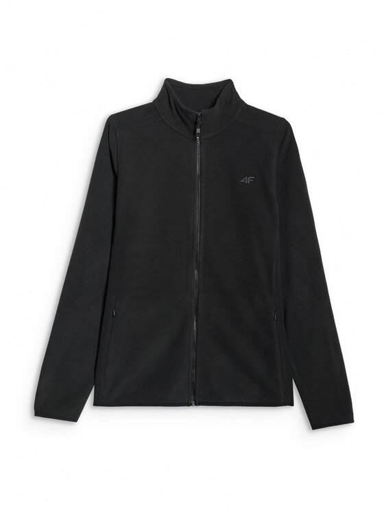 4F 4F Bluza BASIC+ Czarny Slim Fit