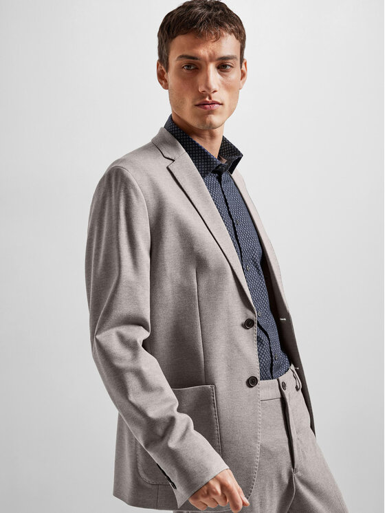 Selected Homme Selected Homme Marynarka Delon 16092484 Szary Slim Fit